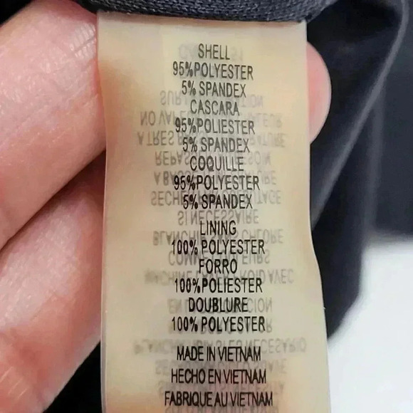 Vince Camuto Black Knee-Length Dress With Gold Neck Detail & 3/4 Sleeves Size 6 - Picture 5 of 7